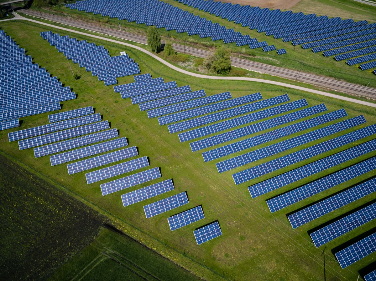 Sistema solar em área rural